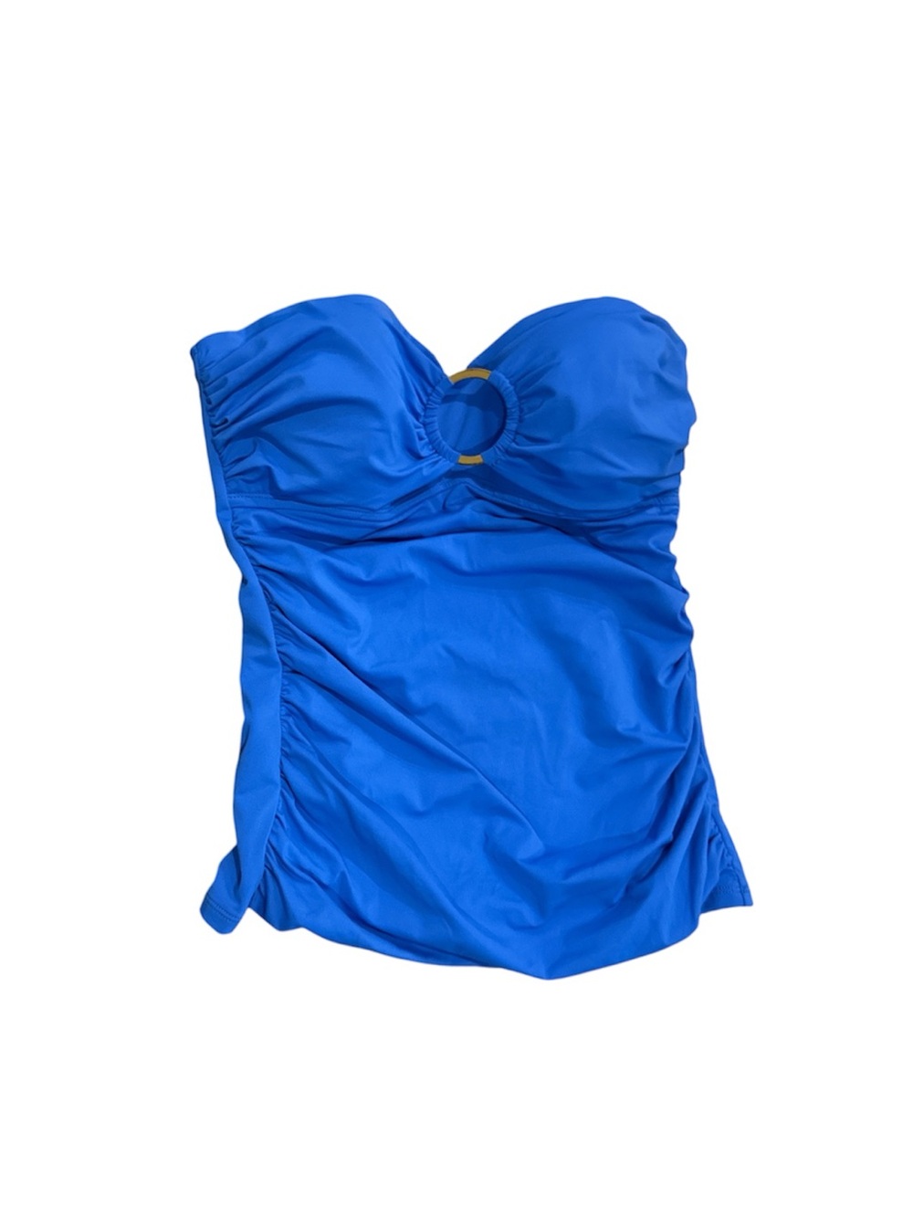 Royal Blue Strapless Swim Tankini Top with Ring Detail NWT size 4